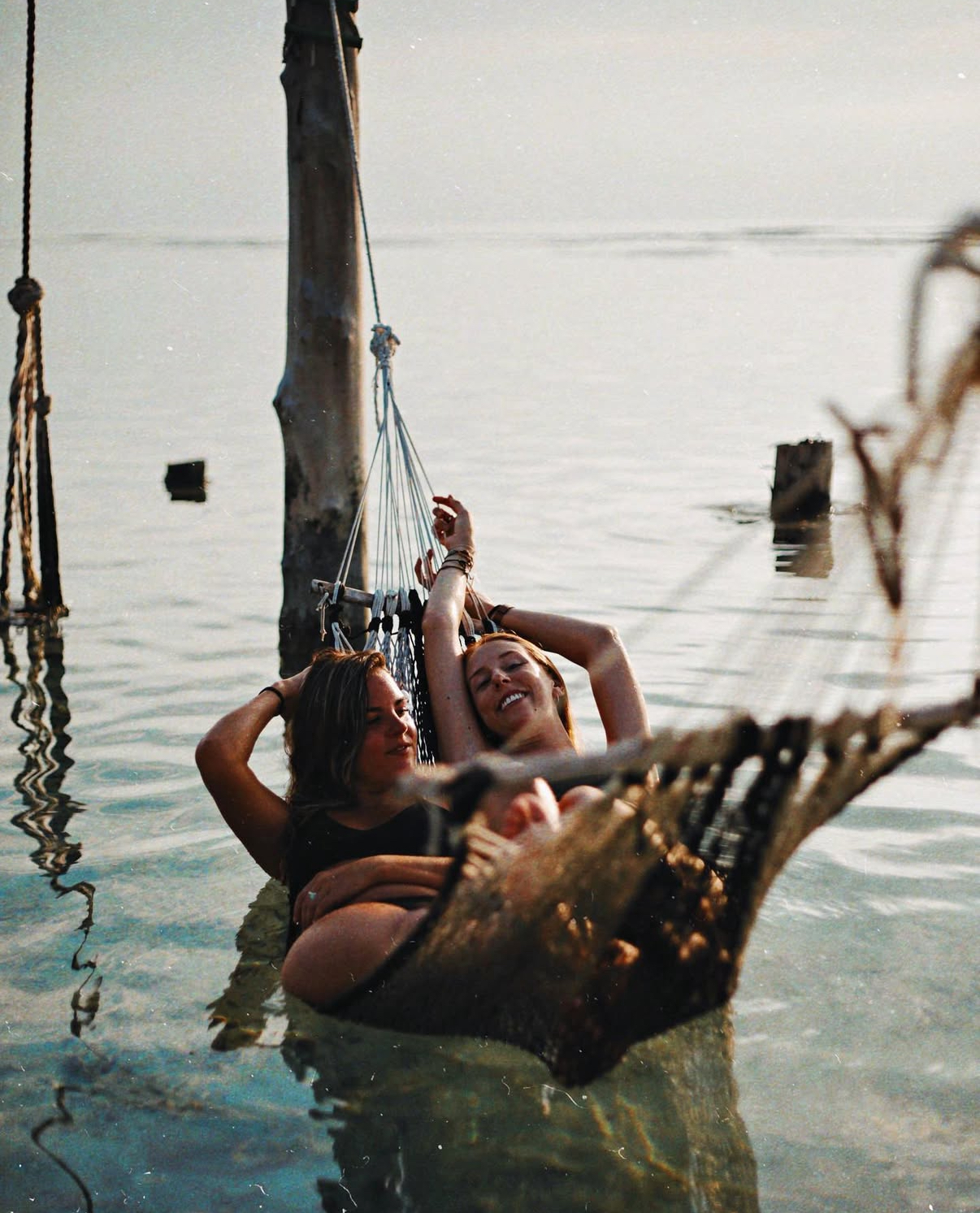 Couple relaxing on a yacht